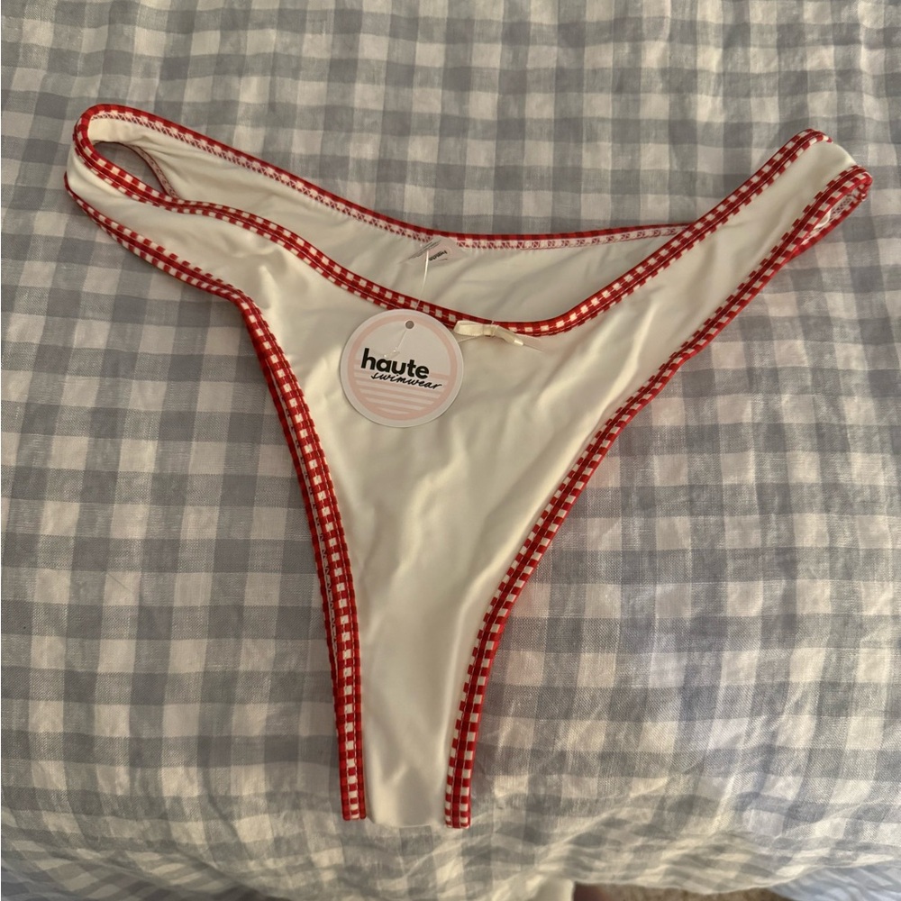 Vanilla Gingham Bikini - Women's Swim - Haute Swimwear - Picture 4 of 9